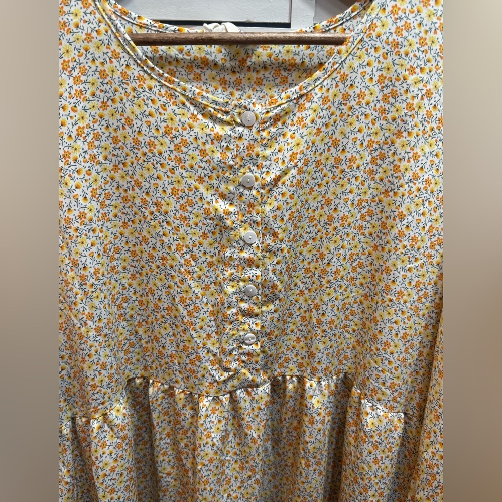 Ninexis Floral Tiered Babydoll Dress - Picture 3 of 7